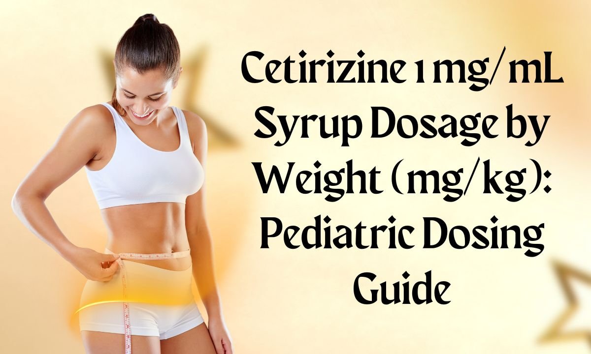 Cetirizine 1 mg/mL Syrup Dosage by Weight (mg/kg): Pediatric Dosing Guide